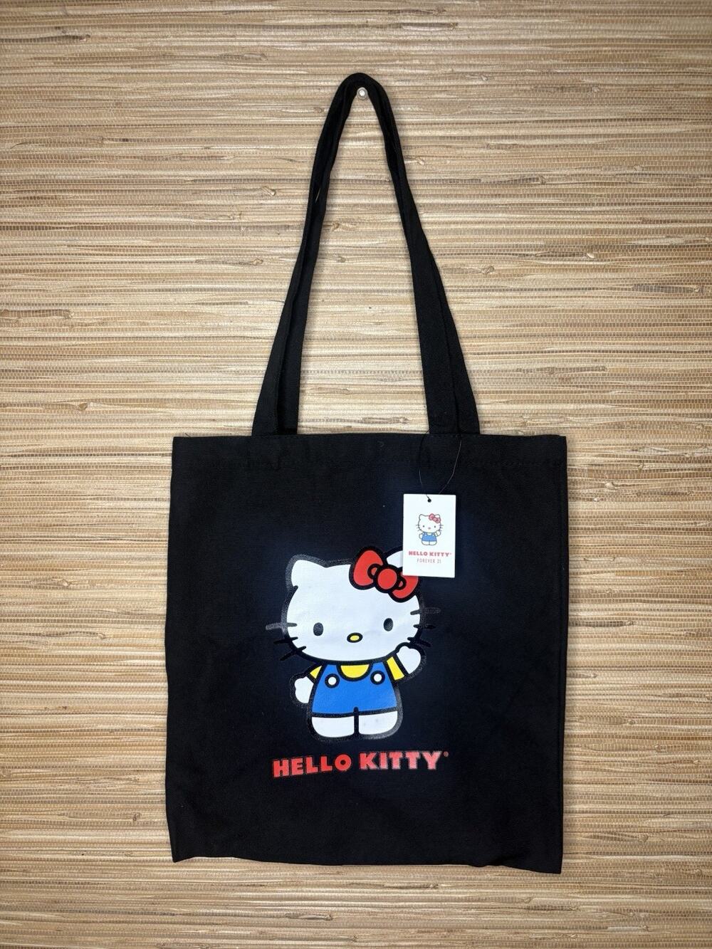 NWT Forever 21 x Hello Kitty Tote Bag Black